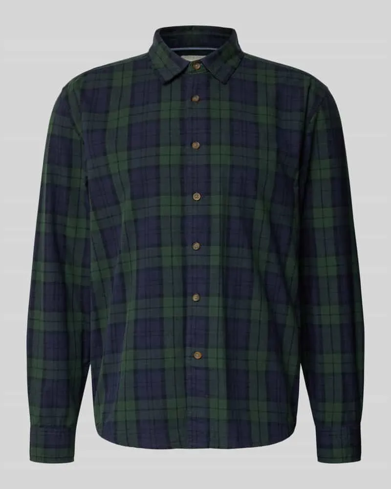 Pepe Jeans Casual Fit Freizeithemd aus reiner Baumwolle Modell 'REMI Petrol