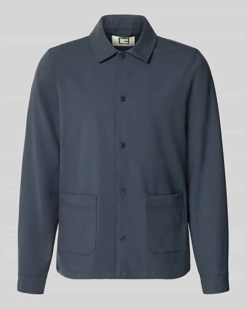 Casual Friday Overshirt mit Viskose-Anteil Modell 'ARTO Marine