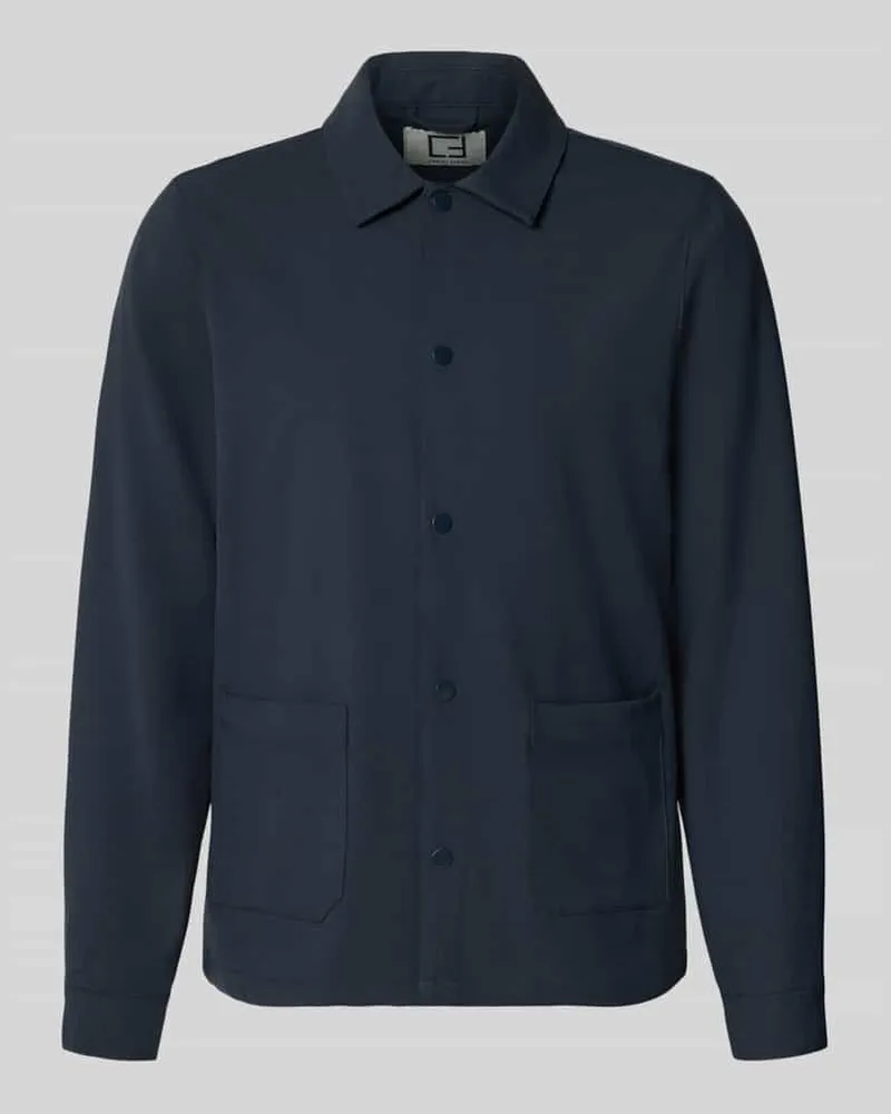 Casual Friday Overshirt mit Viskose-Anteil Modell 'ARTO Marine
