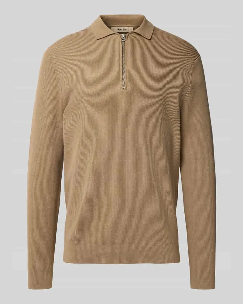 Only & Sons Regular Fit Strickpullover aus Baumwoll-Mix Modell 'PHIL 