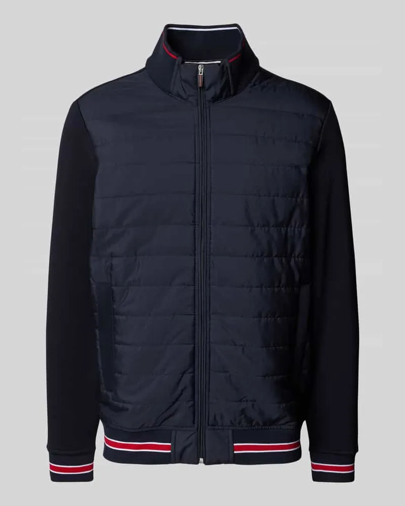 Christian Berg Sweatjacke mit Kontraststreifen 