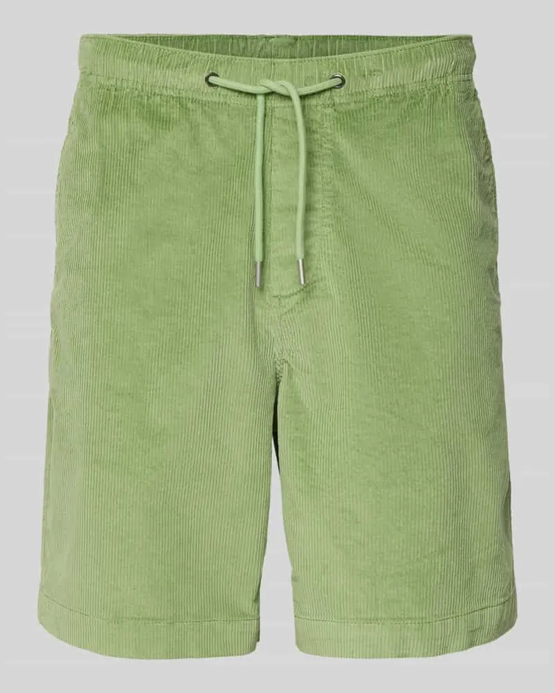 Selected Homme Regular Fit Sweatshorts aus Baumwoll-Mix Modell 'JACE Hellgruen