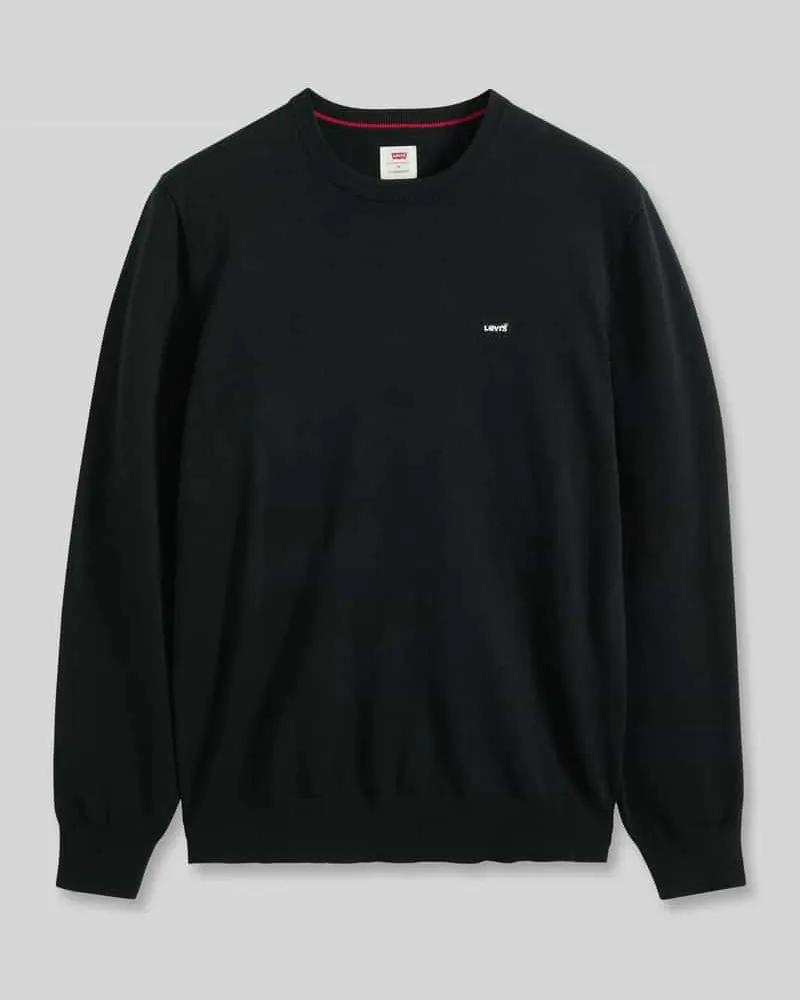 Levi's Regular Fit Pullover aus Baumwoll-Mix mit Logo-Stitching Black