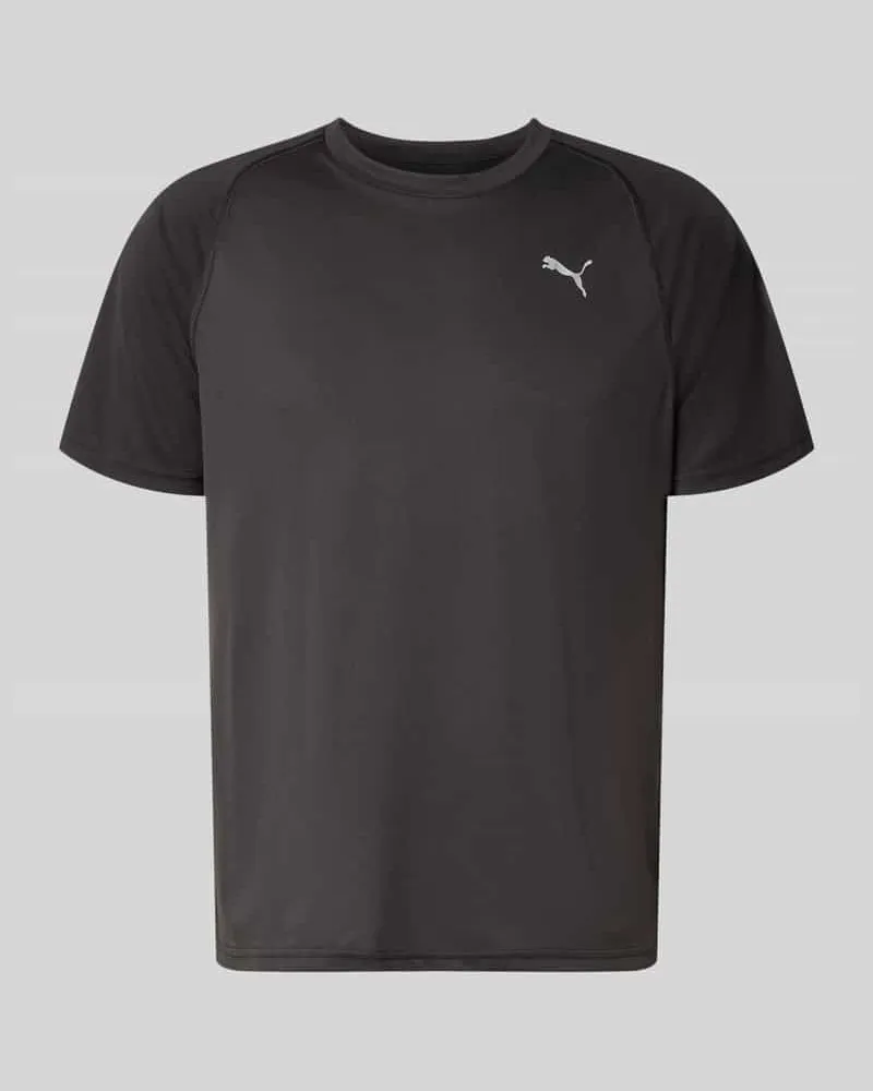 Puma T-Shirt mit Logo und Rundhalsausschnitt Black