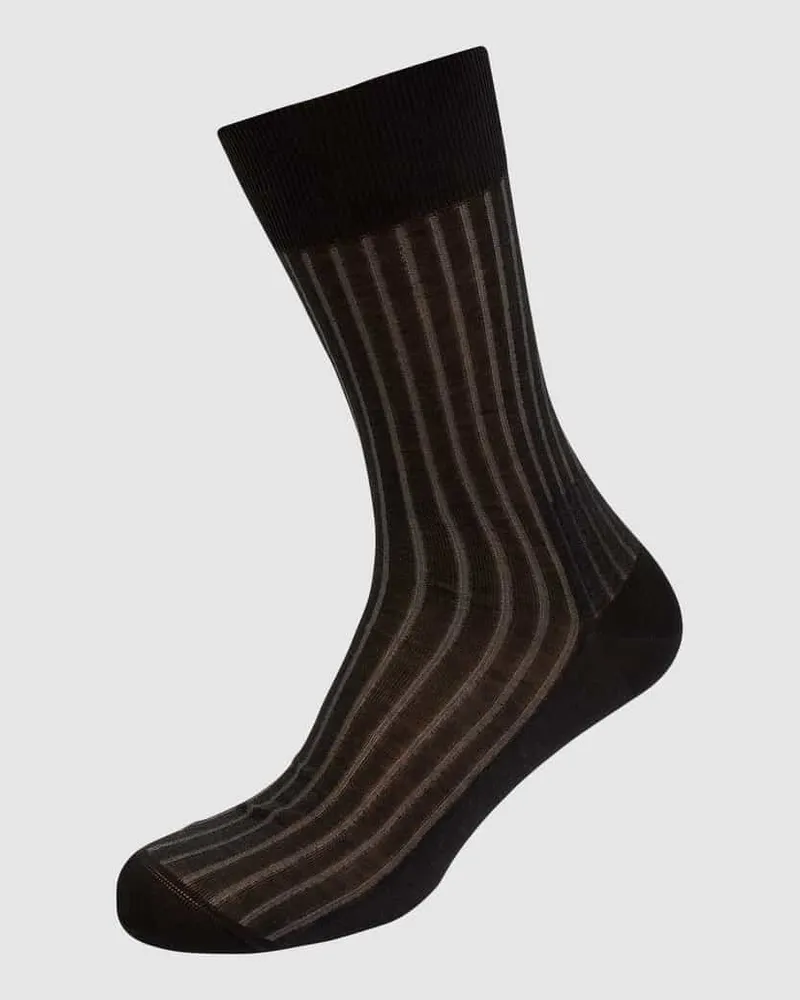 Falke Socken aus reiner Baumwolle Modell 'Shadow Hellgrau