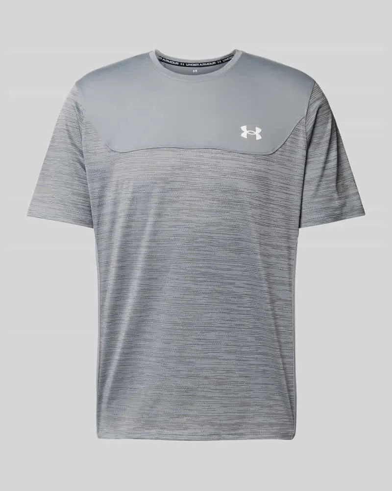 Under Armour Regular Fit T-Shirt mit Logo-Print Modell 'Tech Mittelgrau