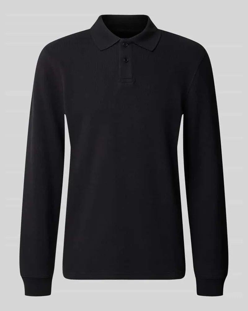 McNeal Relaxed Fit Poloshirt aus elastischem Baumwoll-Mix Black
