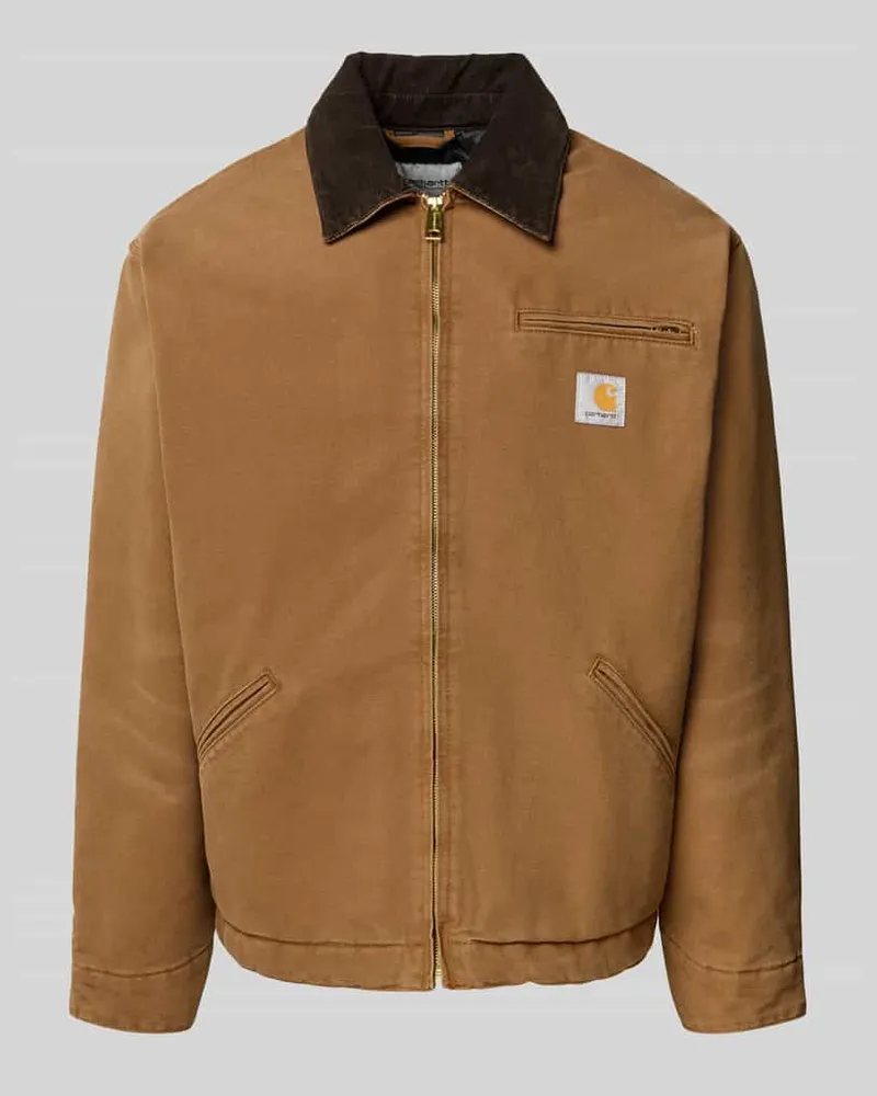 Carhartt WIP Blouson mit Brusttasche Modell 'DETROIT Mittelbraun