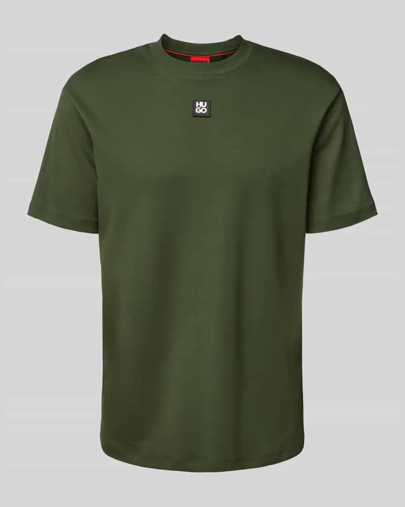 HUGO BOSS T-Shirt mit Label-Patch Modell 'Dalile 
