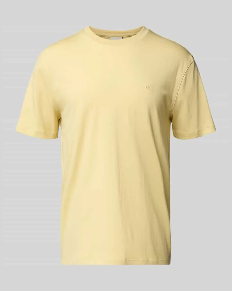 Calvin Klein T-Shirt mit Logo-Stitching Modell 'SUPIMA 