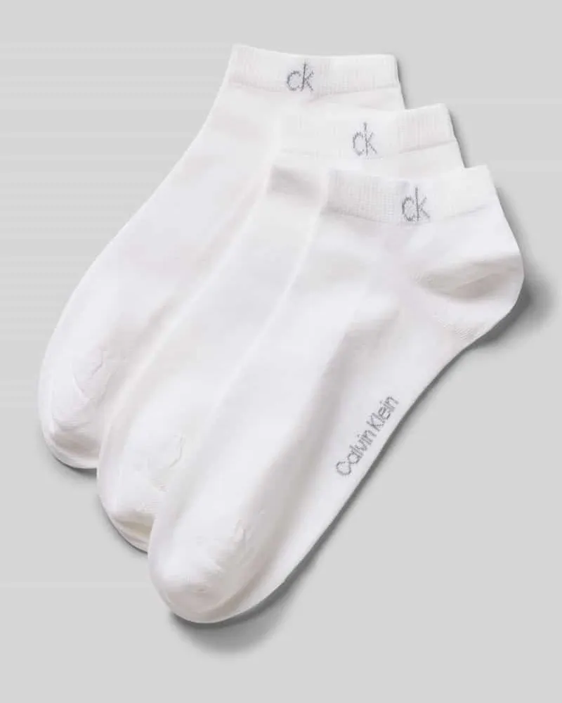 Calvin Klein Socken aus Baumwoll-Mix im 3er-Pack Weiss