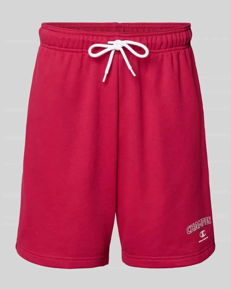 Champion Sweatshorts mit Logo und elastischem Bund Rot