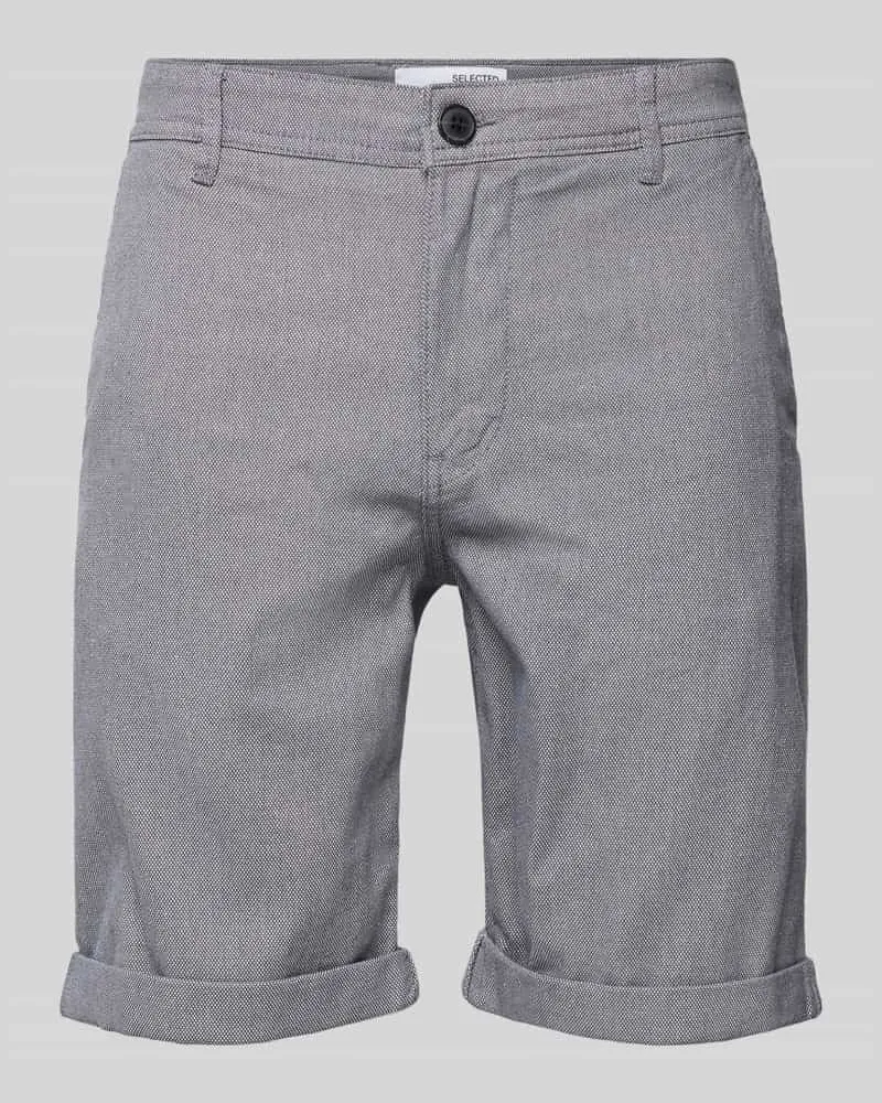Selected Homme Slim Fit Shorts mit Strukturmuster Modell 'LUTON 