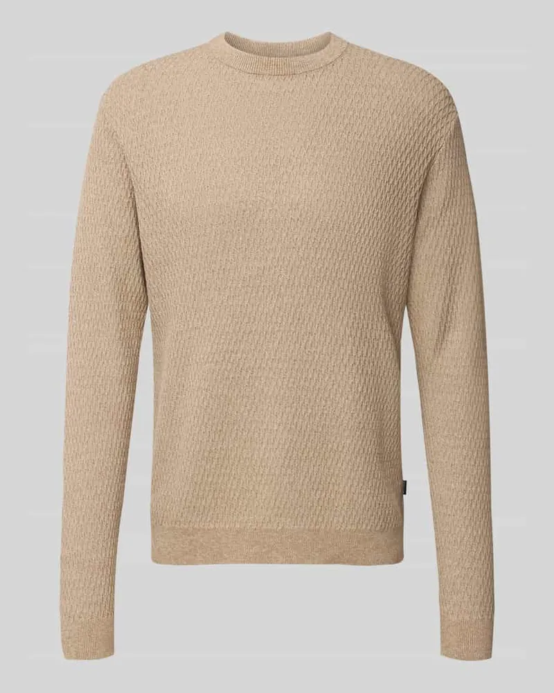 Jack & Jones Strickpullover mit Rundhalsausschnitt Modell 'REAGAN 