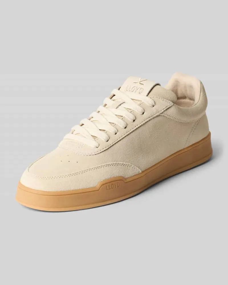 Lloyd Sneaker aus Leder mit Label-Details Modell 'PRIME Beige