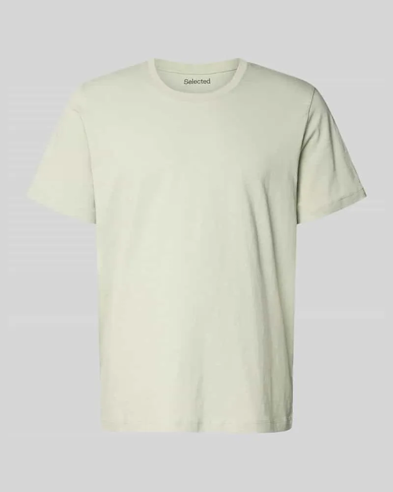 Selected Homme Regular Fit T-Shirt aus reiner Baumwolle Modell 'HASPEN Lind