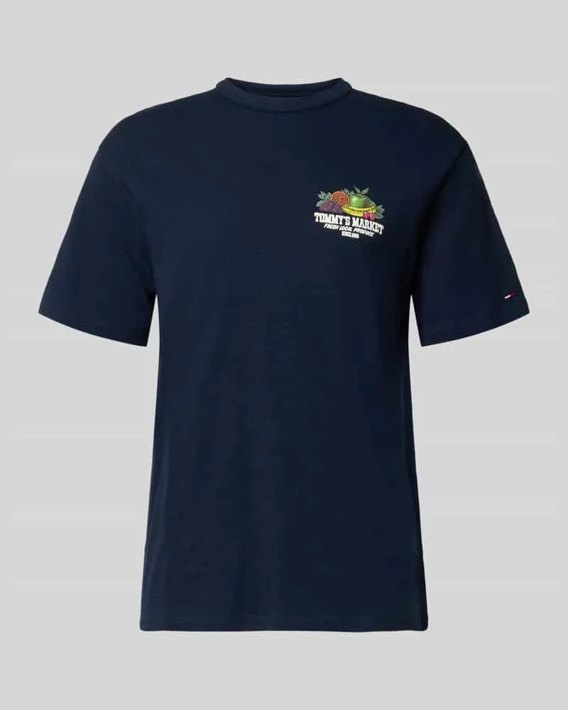 Tommy Hilfiger Relaxed Fit T-Shirt aus reiner Baumwolle Marine