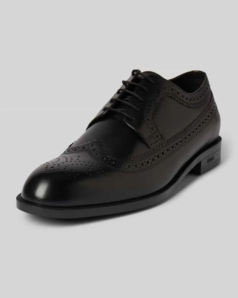 HUGO BOSS Derby mit Lochmuster 