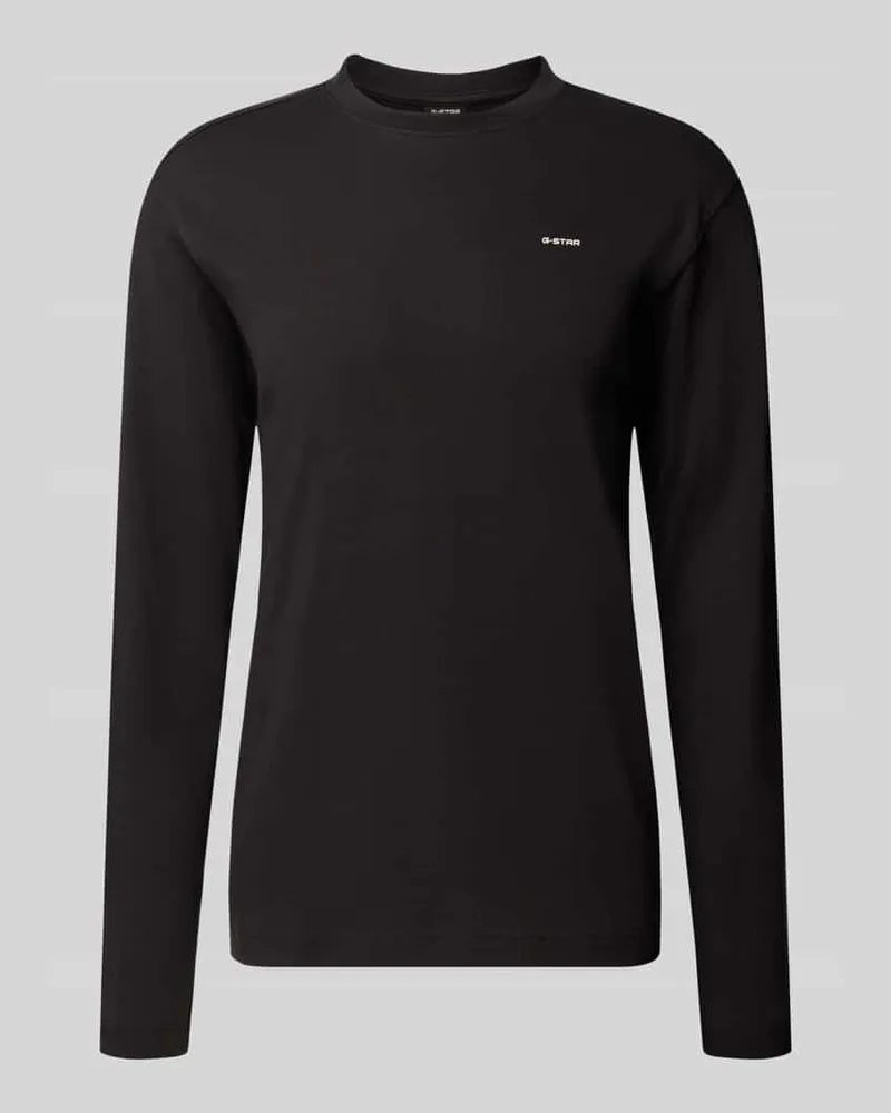 G-STAR RAW Langarmshirt mit Logo-Schriftzug Black