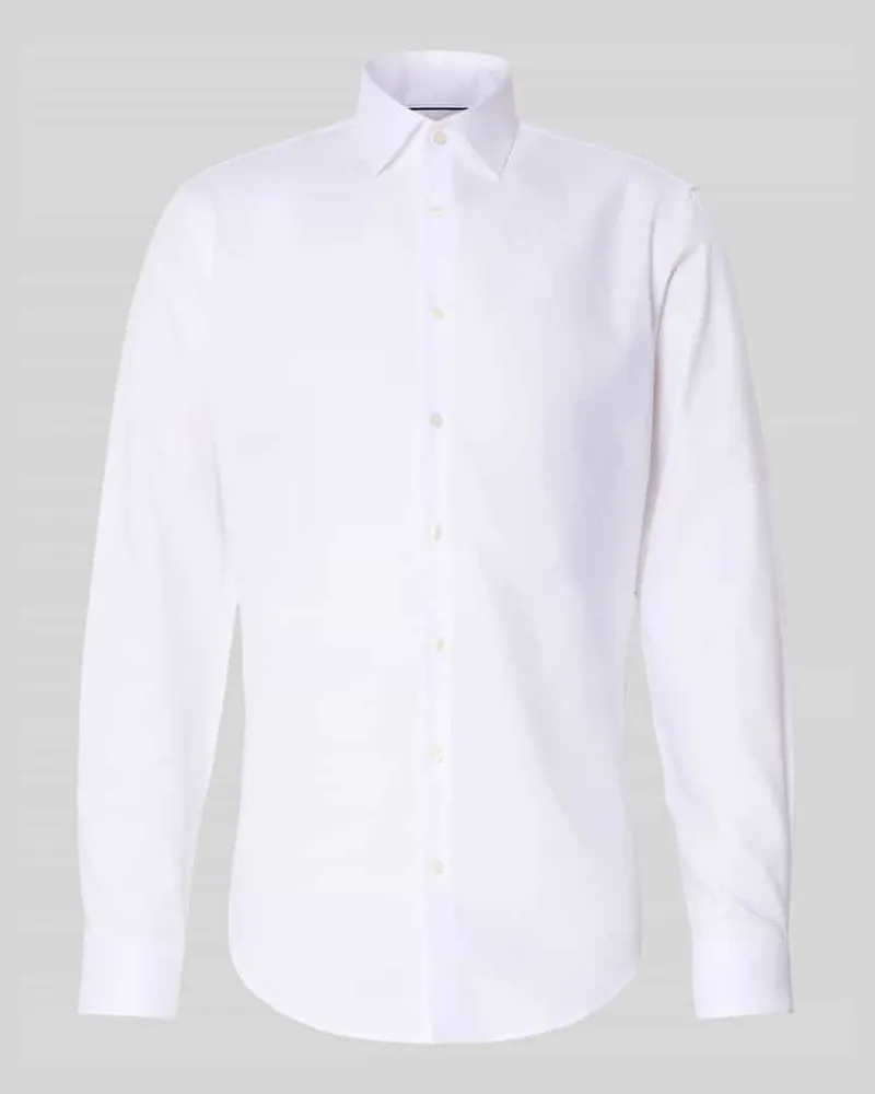 JAKE*S Slim Fit Business-Hemd mit Kentkragen 