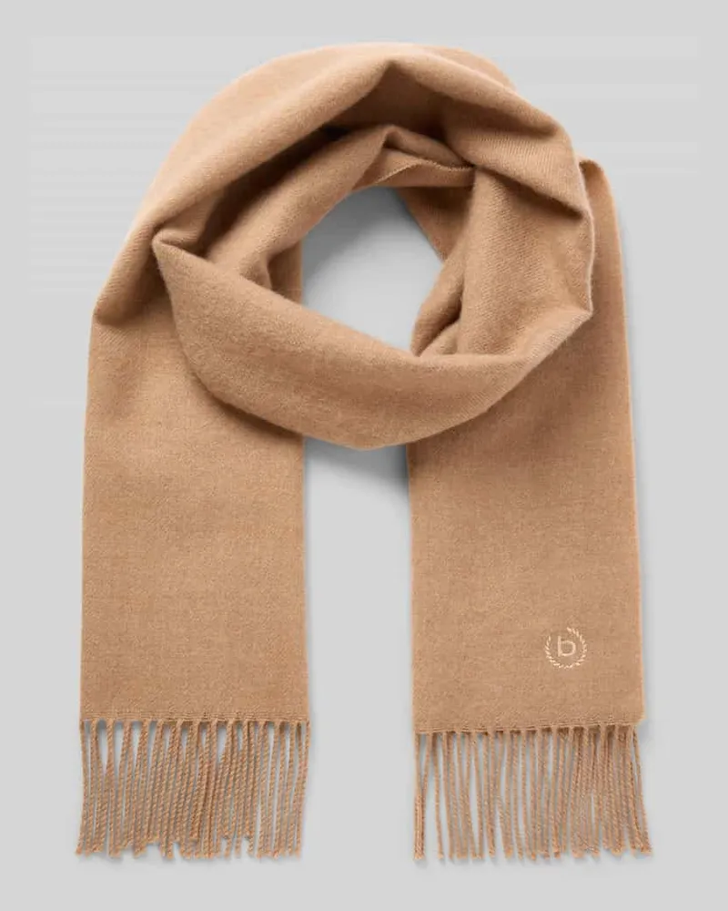 Bugatti Wollschal mit Fransen Camel