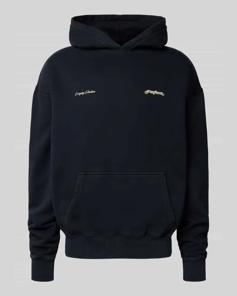 PEGADOR Oversized Hoodie mit Logo- und Statement-Print 