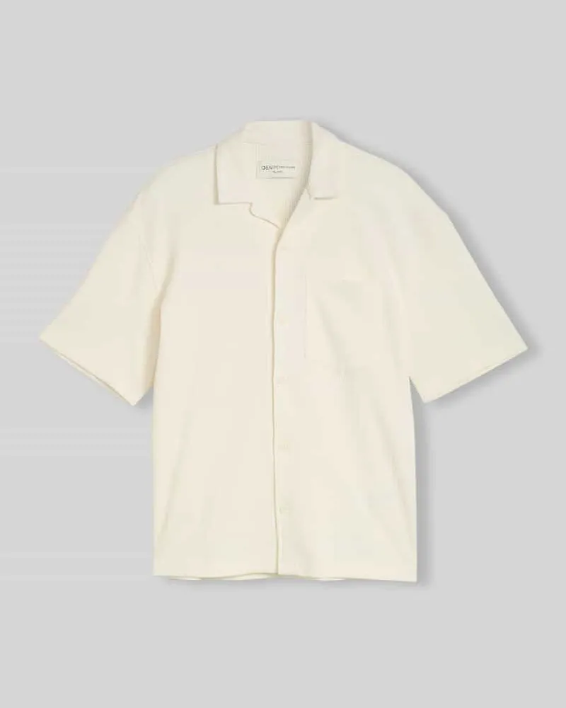 Tom Tailor Regular Fit Freizeithemd aus Baumwoll-Mix Offwhite