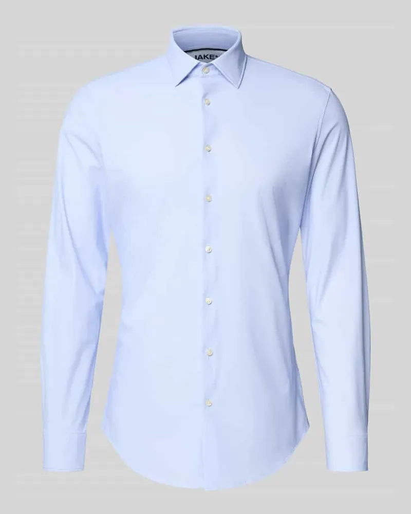 JAKE*S Slim Fit Business-Hemd mit Kentkragen 