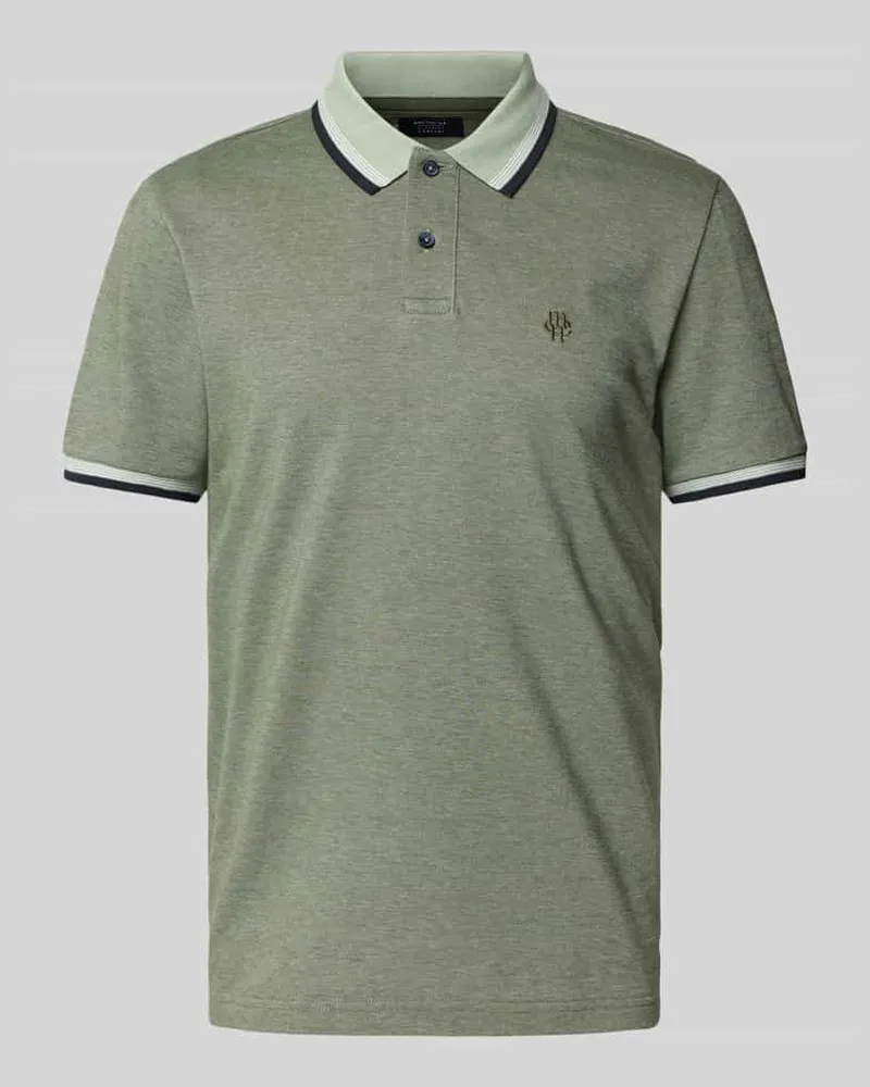 McNeal Poloshirt mit Label-Stitching Khaki