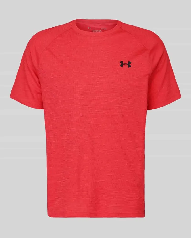 Under Armour Regular Fit Sport-T-Shirt mit Logo-Print Rot