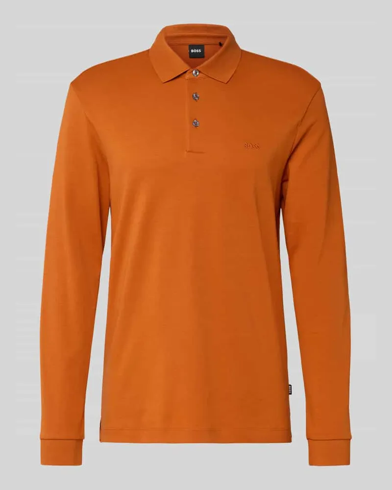 HUGO BOSS Regular Fit Poloshirt aus reiner Baumwolle Modell 'PADO 30 Orange