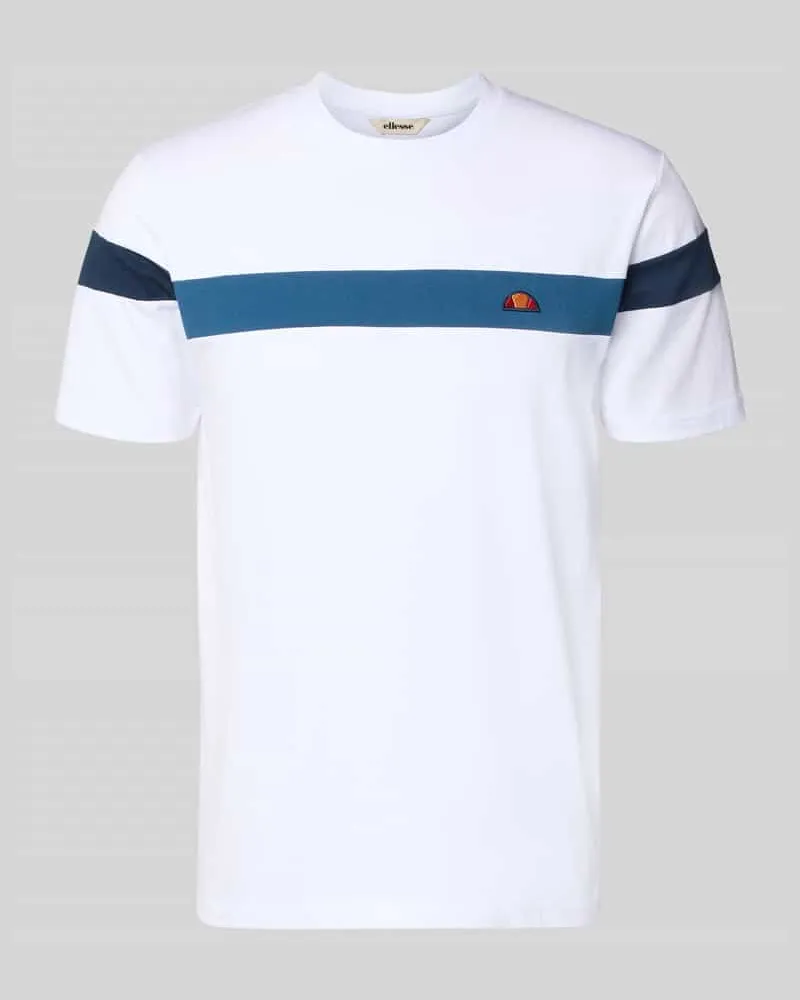 Ellesse Regular Fit T-Shirt mit Logo-Detail Modell 'Caserio Weiss