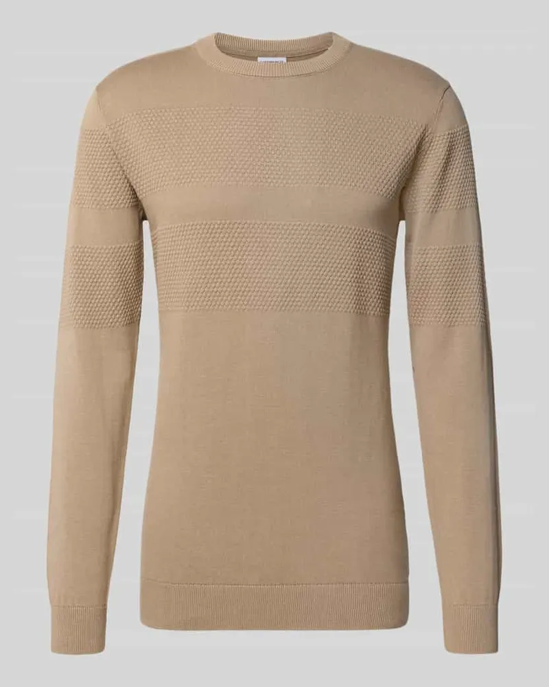 Lindbergh Strickpullover mit gerippten Abschlüssen 