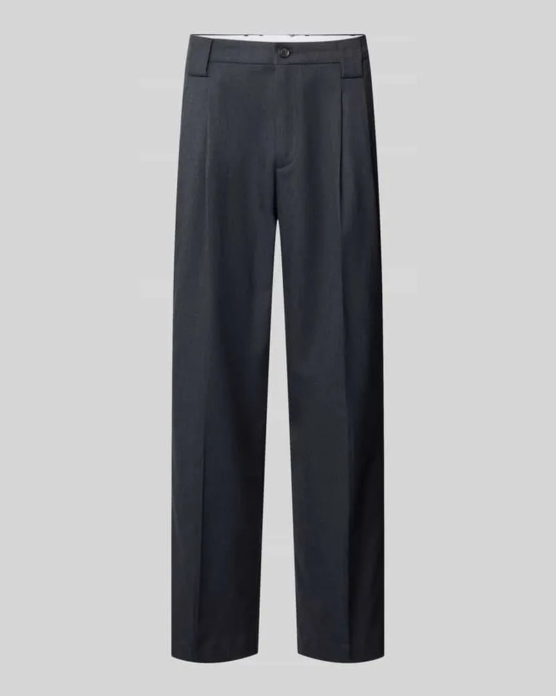 McNeal Straight Fit Stoffhose aus elastischem Viskose-Mix Marine