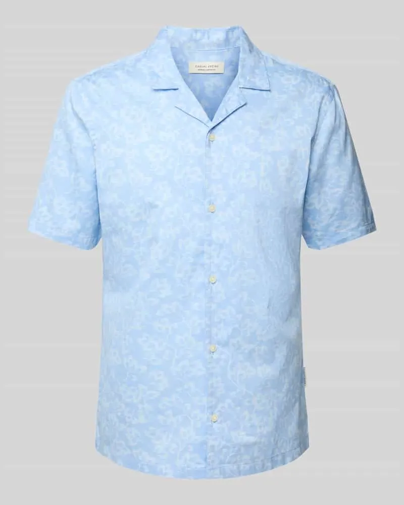 Casual Friday Regular Fit Freizeithemd mit 1/2-Arm ModelL 'WALKER Hellblau