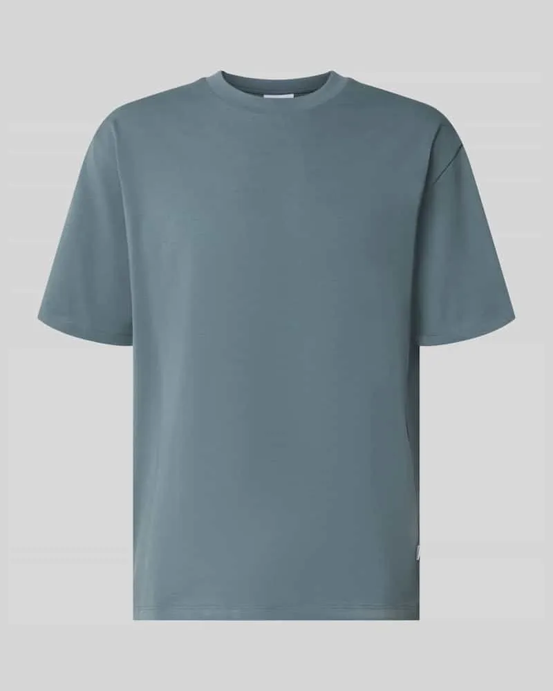 Lindbergh Oversized T-Shirt aus reiner Baumwolle Bleu