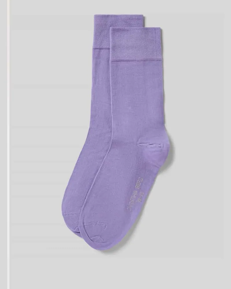 Christian Berg Socken mit geripptem Abschluss im 2er-Pack Mauve