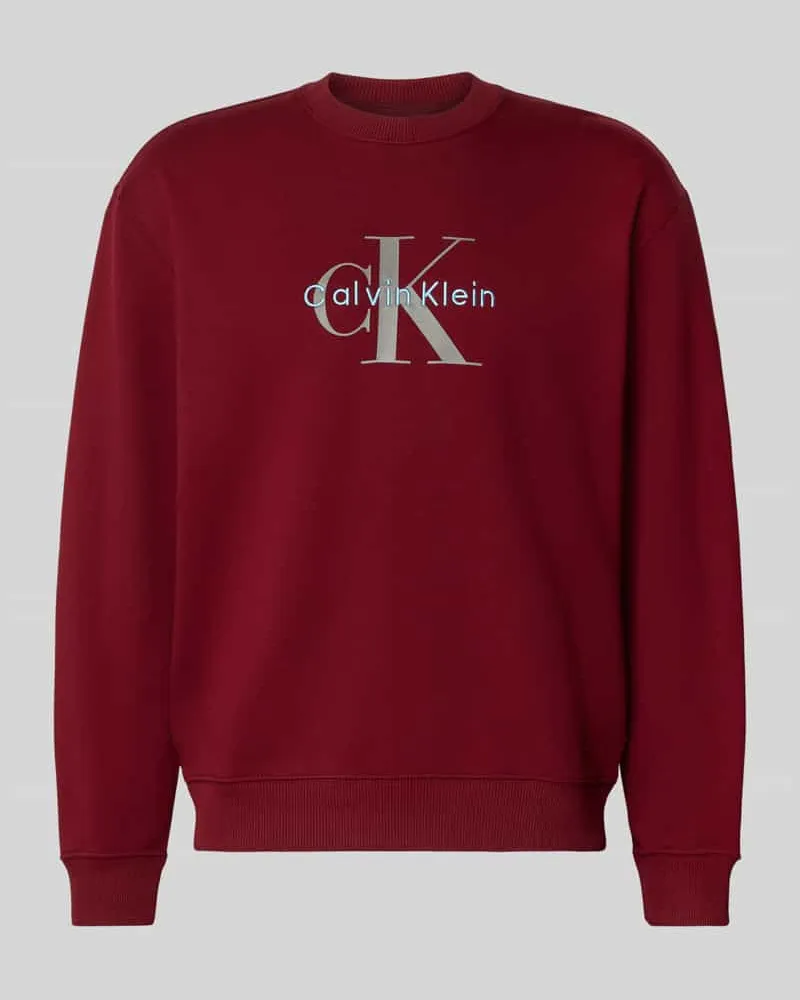 Calvin Klein Regular Fit Sweatshirt mit Logo-Print Modell 'Terry 