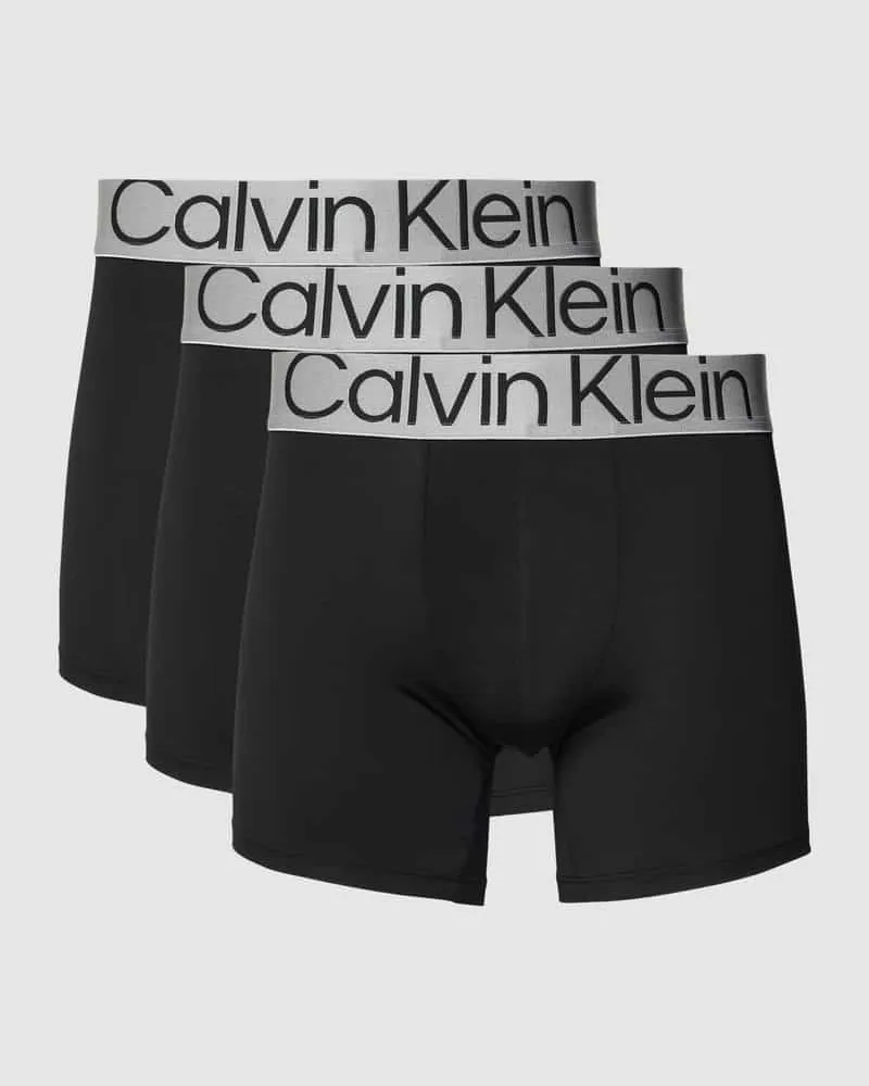 Calvin Klein Trunks mit elastischem Logo-Bund im 3er-Pack 
