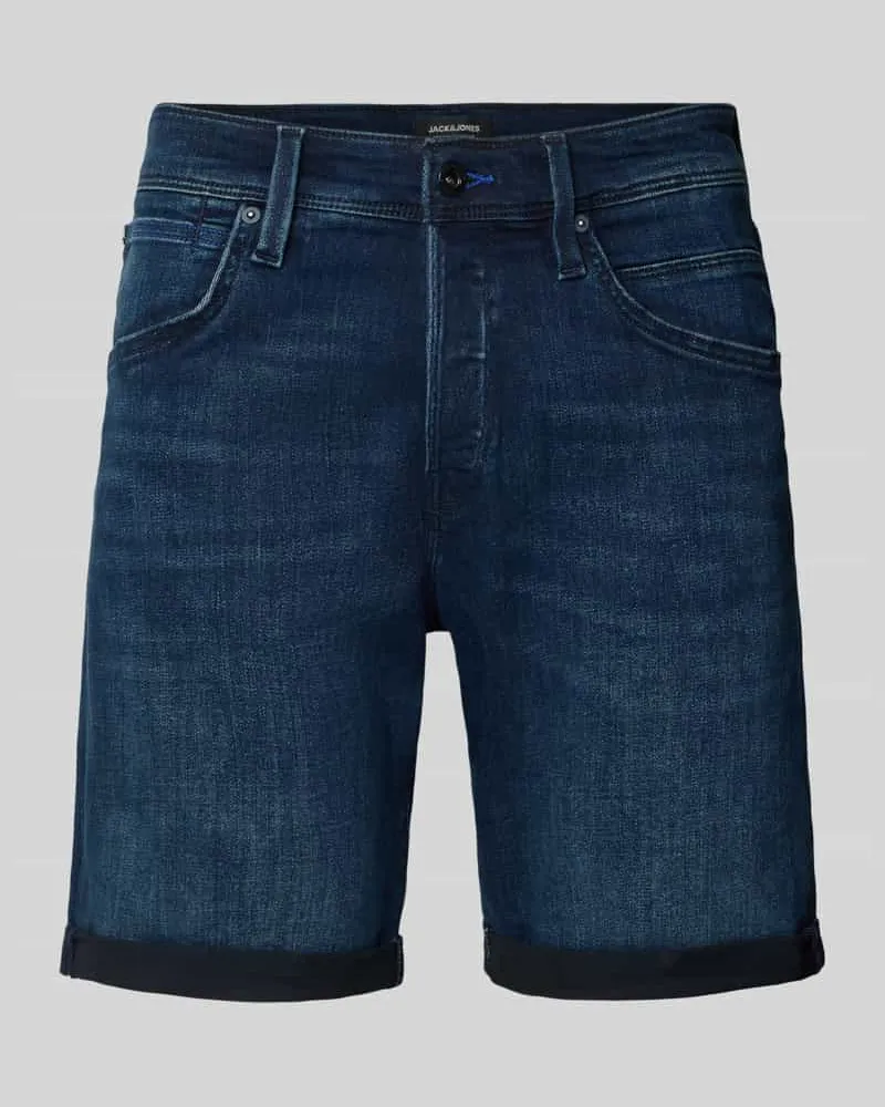 Jack & Jones Regular Fit Jeansshorts im 5-Pocket-Design Modell 'RICK 