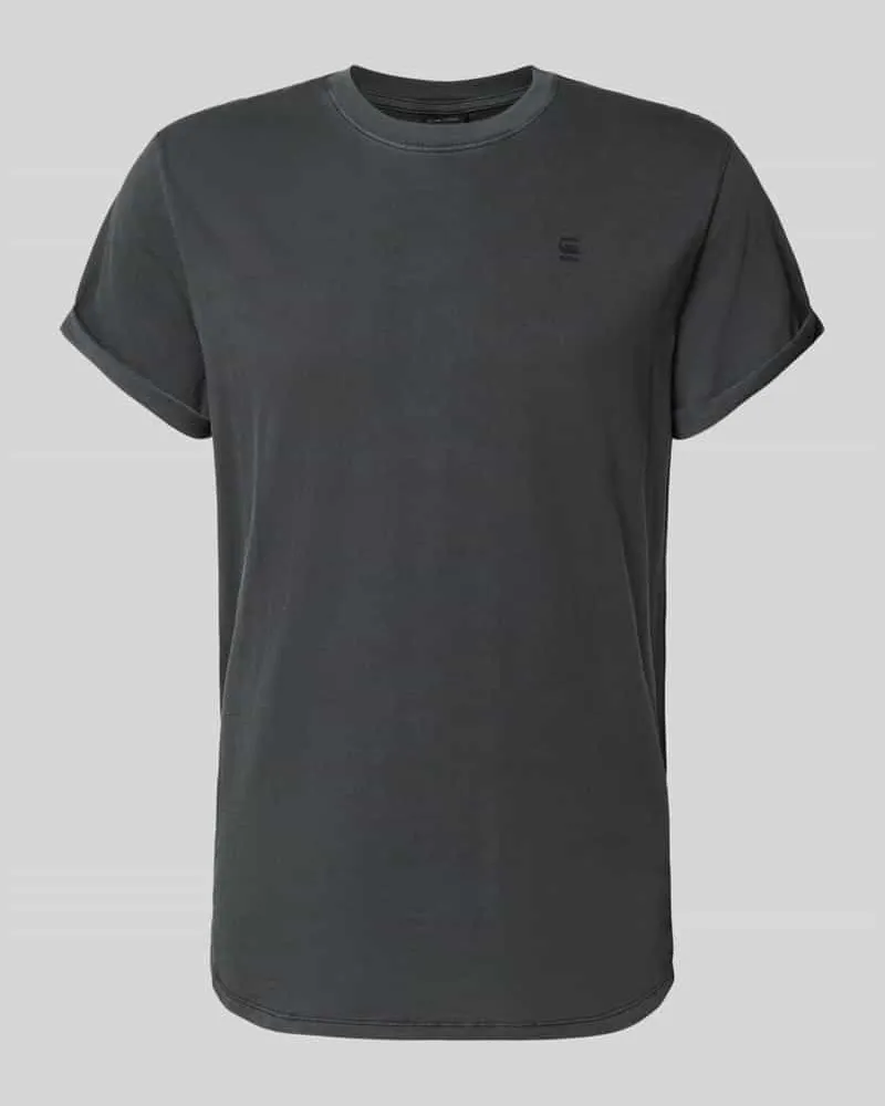 G-STAR RAW Regular Fit T-Shirt mit Logo-Print Modell 'Lash Black