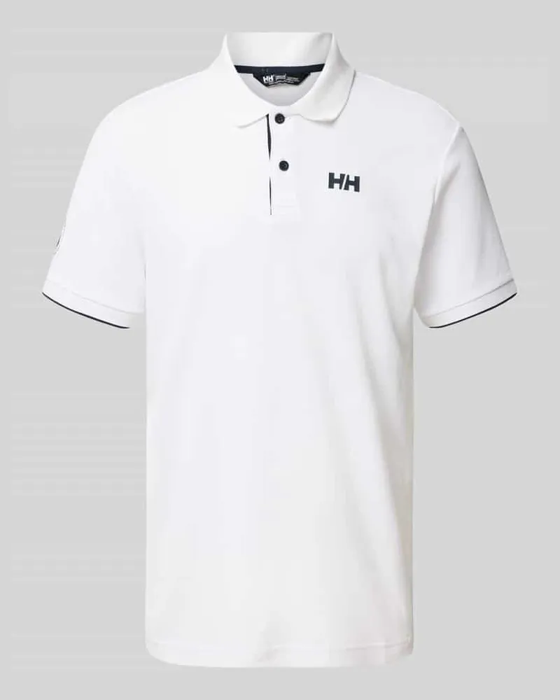 Helly Hansen Regular Fit Poloshirt mit Logo-Print Modell 'Ocean Polo 2.0 Weiss