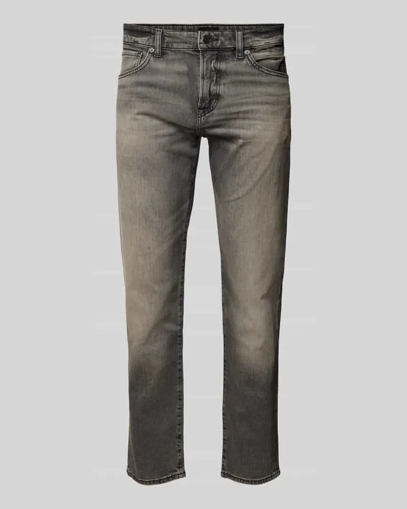 HUGO BOSS Regular Fit Jeans im 5-Pocket-Design Modell 'RE.MAINE BO 