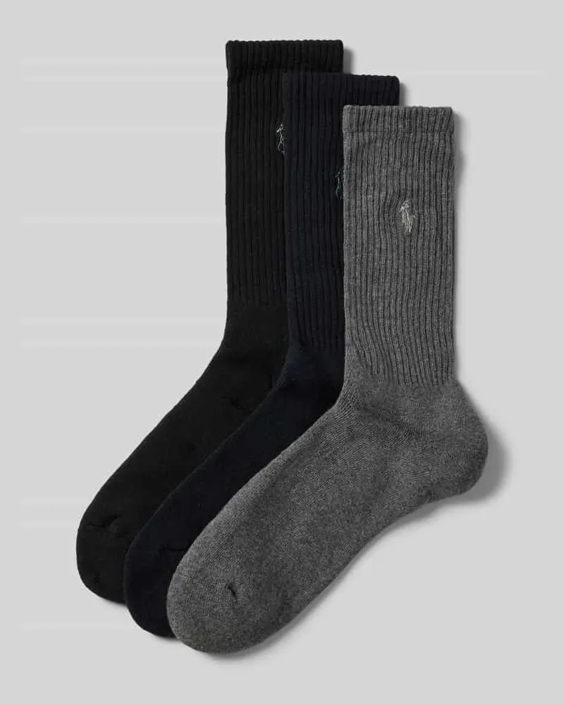Ralph Lauren Socken mit Stretch-Anteil im 3er-Pack Black