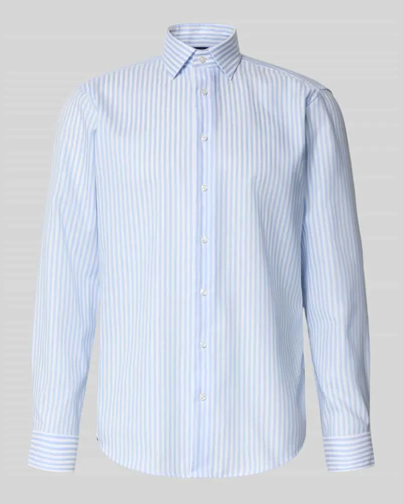 Christian Berg Regular Fit Business-Hemd mit Kentkragen Bleu