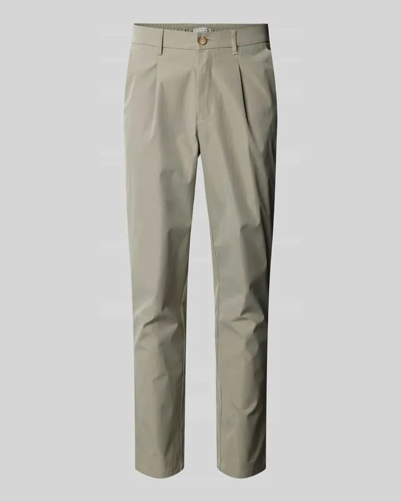 colours & sons Tapered Fit Chino mit Bundfalten 