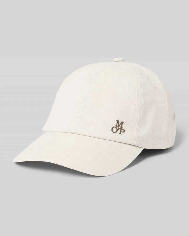 Marc O'Polo Basecap aus Baumwoll-Leinen-Mix Hellgrau