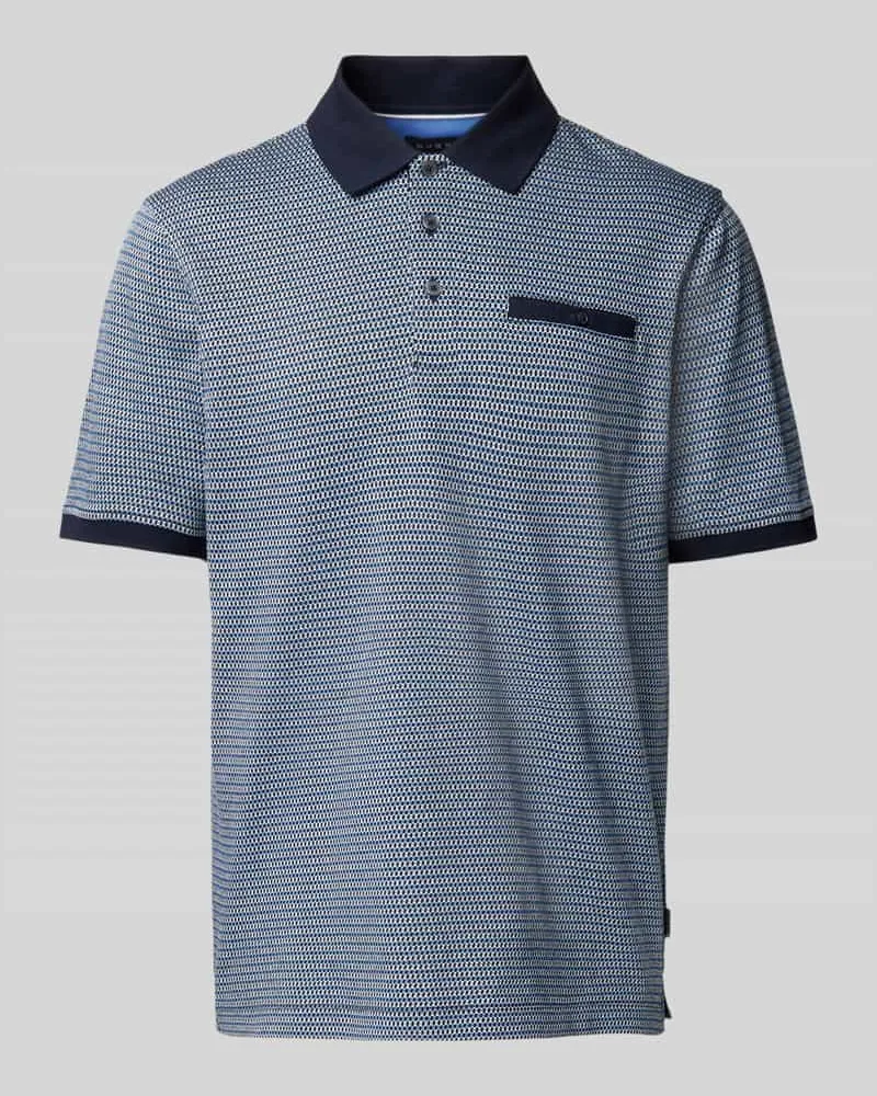 Bugatti Poloshirt mit Label-Detail 