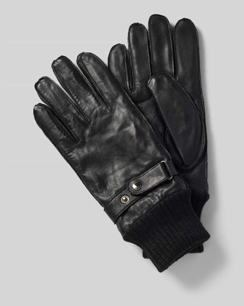 JOOP! Regular Fit Handschuhe aus echtem Schafsleder Black