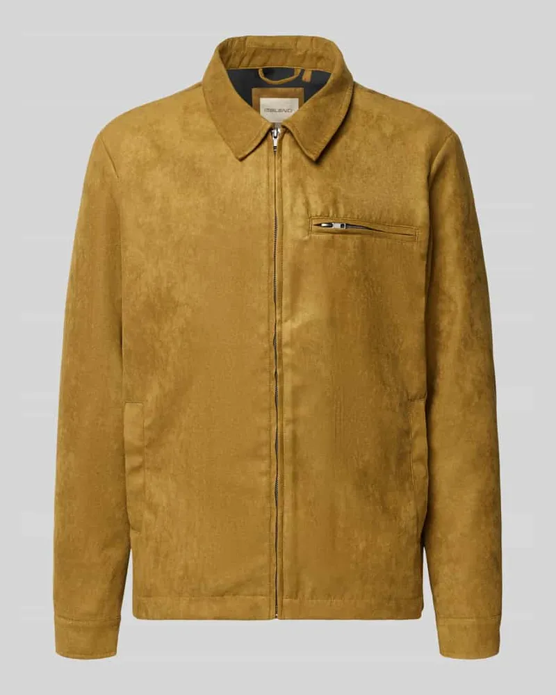 Blend Jacke in Leder-Optik Modell 'FOSSY Camel